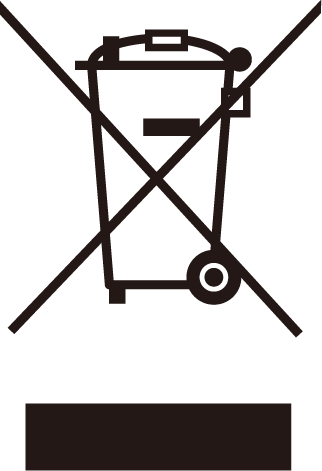 Crossed out wheelie bin symbol (WEEE)