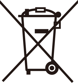 Crossed out wheelie bin symbol (WEEE)